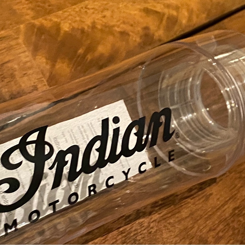 Indian Motorcycle Clear Water container